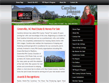 Tablet Screenshot of carolinejohnsonhomes.com